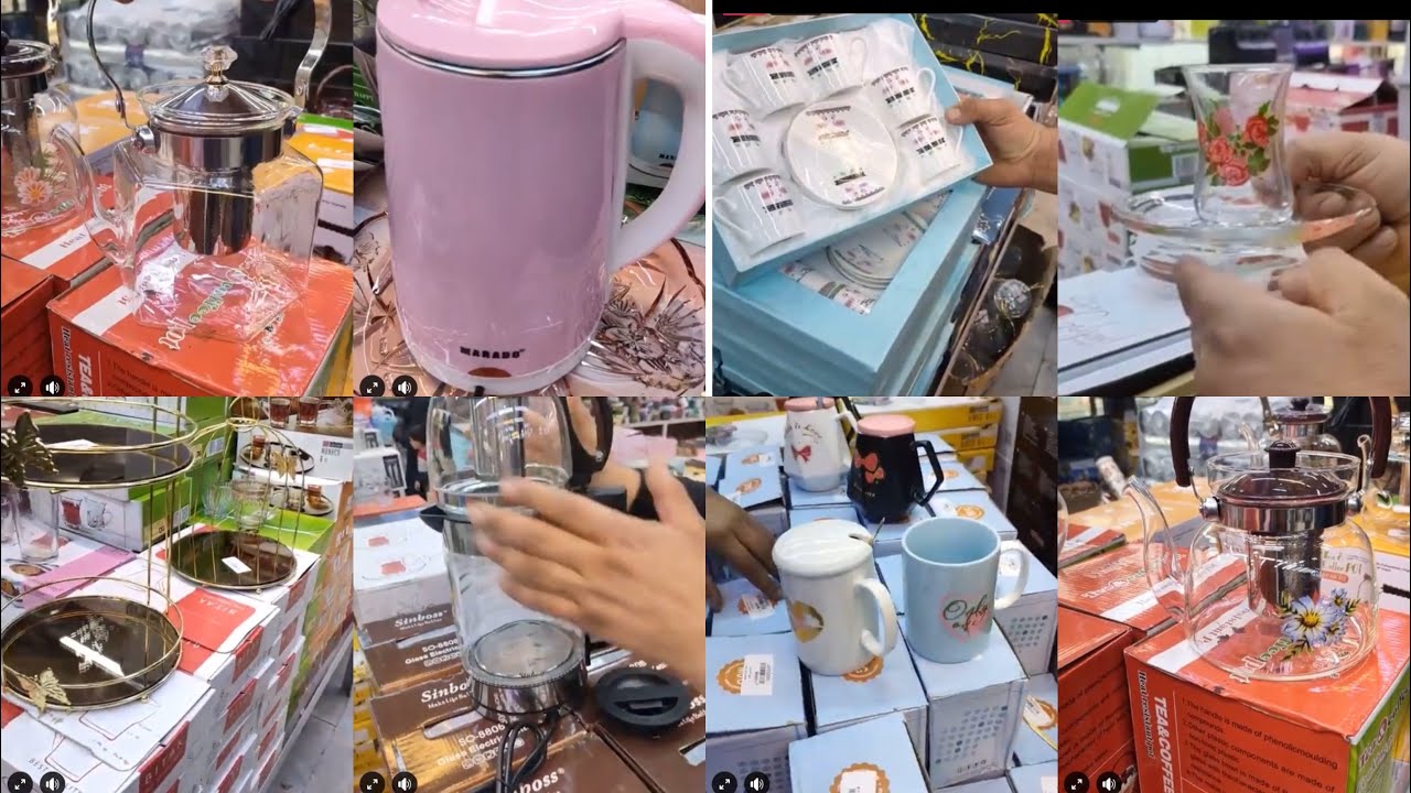 قوري جاي غلايه ستاند مكياج كوابه ستكاين فناجين تخفيضات البيت الصيني مستمره