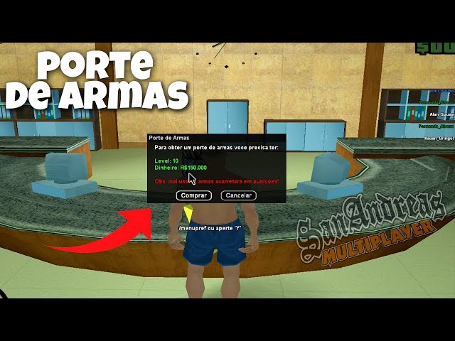 COMO TIRAR PORTE DE 4RMAS - GTA SAMP ANDROID VSRP 