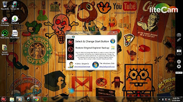 How to change your windows 7 start button