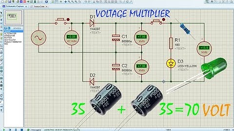 Voltage multiplier Experiment with voltage multiplier