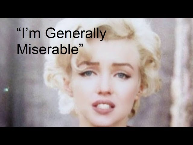 “I’m Generally Miserable” – RARE Marilyn Monroe Interview 1960 class=