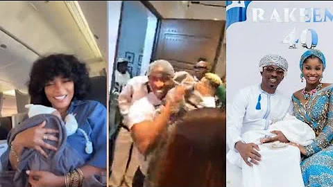 Iyabo Ojo surprised Priscilla and Juma Jux as she welcomed her grandson to Nigeria in style