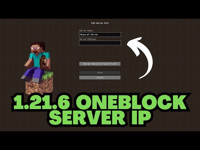 Minecraft 1.21.6 OneBlock Server IP Address - YouTube