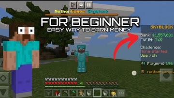 How to earn money FAST in NetherGames SkyBlock