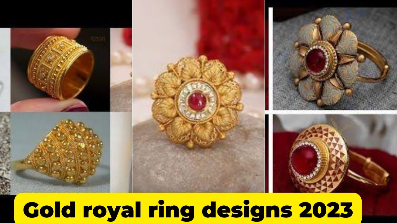 Gold royal ring designs 2023|New royal ring designs in gold|Rings k ...