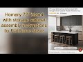 Homary 72 island with storage cabinet assembly instructions