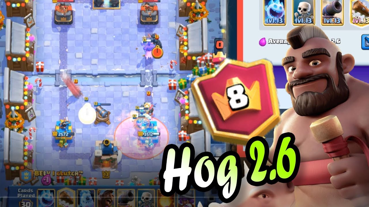 2.6 Hog Cycle 6500+ gameplays ð¥YersonCz' Brother ð Clash Royale - YouTube