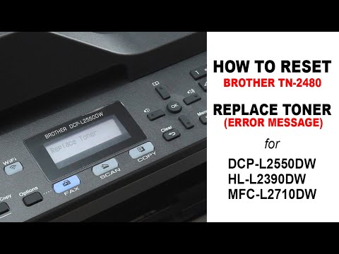 HOW TO RESET TONER IN BROTHER 2550DW - MANUAL RESET PROCEDURE ( REPLACE TONER MESSAGE)