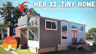 Manifested Her Dream $85k Tiny Home —paid off & living her best life!