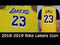 2018-2019 Los Angeles Lakers Lebron James Nike Swingman Icon Edition Jersey Review & Comparison