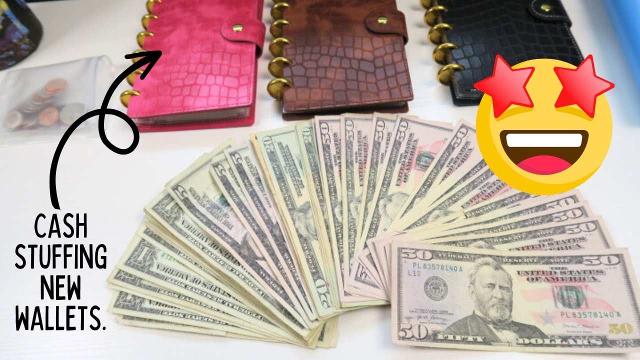 NEW CASH STUFFING IN NEW CASH WALLETS