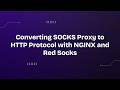 Converting SOCKS Proxy to HTTP Protocol with NGINX and Red Socks 🌐