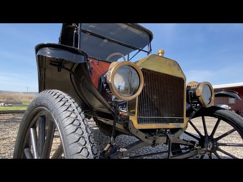 Antique Car - Rebuilt Wooden Wheels, New Tires, New Tubes - YouTube