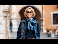 Autumn Elegance in Motion 40+/ 50+ /60+ Street Style
