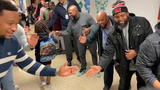 JCPS 'Flash Dads' strike again at Smyrna Elementary School for surprise visit