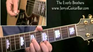 How To Play The Everly Brothers Walk Right Back (intro only) chords