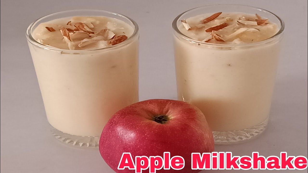 apple milkshake recipe apple milkshake banavani rit how to make milkshake apple milkshake