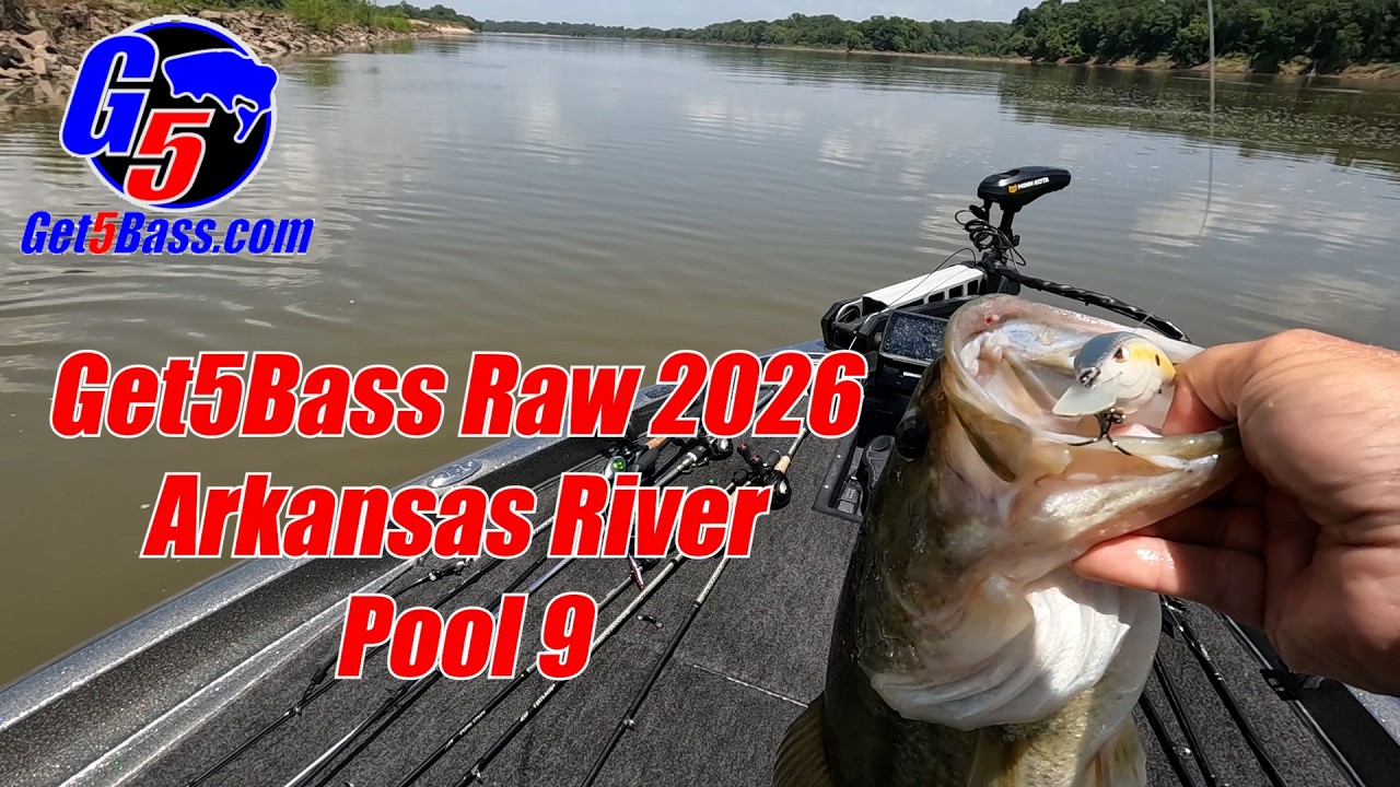 Get5Bass Raw – 2026 – Arkansas River Pool 9 #arkansasbassfishing #bassfishing #arkansasriverfishing