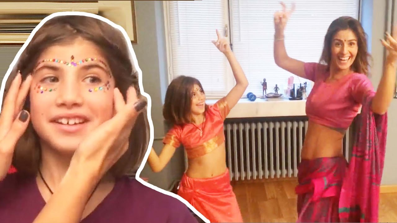 Asli Maya Ya Face Sticker Yapti Sonrada Kiyafetleri Giyip Bollywood Dansi Yaptilar Bizim Aile Youtube