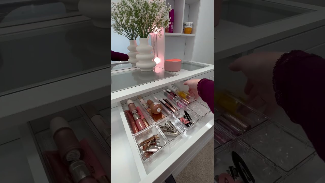 Organize My New Glass Top Vanity With Me Amazon Organization Satisfying