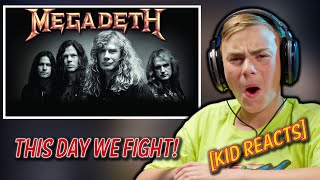 This Day we Fight!  [Gen Alpha Kid Reacts to MEGADETH] Music Reaction