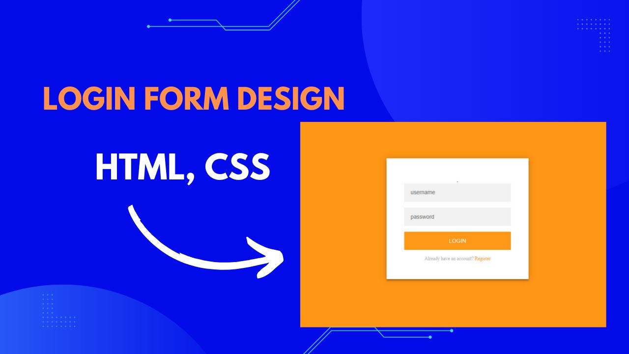 নতুনদের জন্য লগইন ফর্ম ডিজাইন | Login form design for beginners | HTML ...