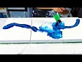 #145 - Crazy triptych with a COOL twist! | Fluid Artist | Acrylic Pouring