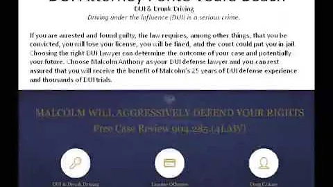 Malcolm Anthony   ponte vedra lawyer
