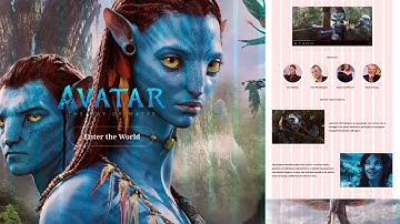 아바타2 Figma-Coding(HTML, CSS) 웹사이트 제작하기 Avatar2 web site tutorials figma-coding(html,css)