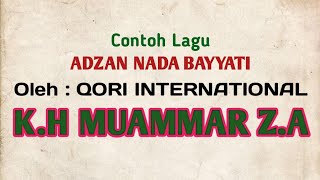 Adzan nada Bayati H. Muammar ZA