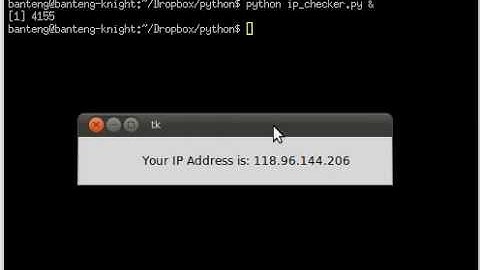 IP Address Checker - Simple GUI Apps using Python and Tkinter