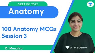 100 Anatomy MCQs Session 3 | Let’s Target  NEET PG 2022 | Let's Crack NEET PG | Dr.Monalisa screenshot 3