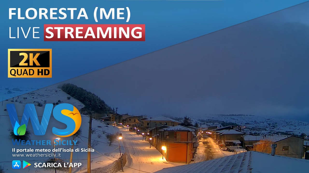 🔴 Floresta live webcam - Panoramica la Timpa