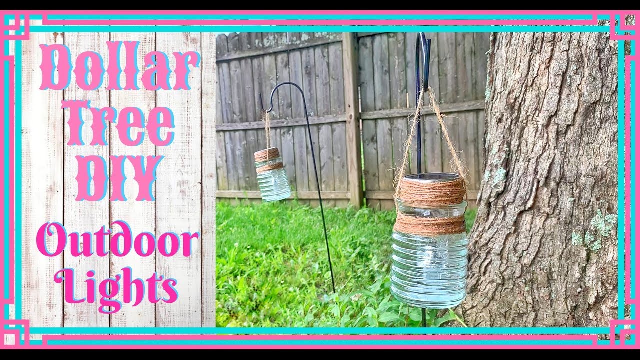 Dollar Tree DIY Outdoor Decor // Hanging Lanterns YouTube