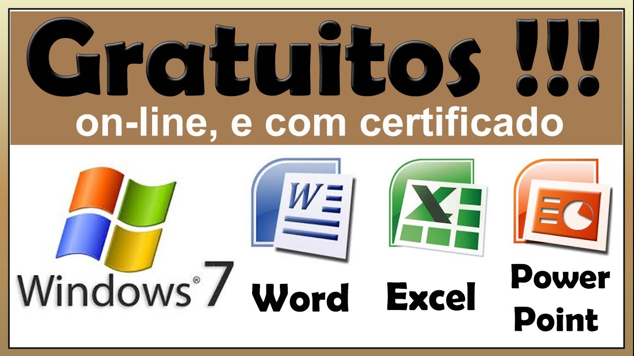 Curso de Excel GRÁTIS, Certificado Válido