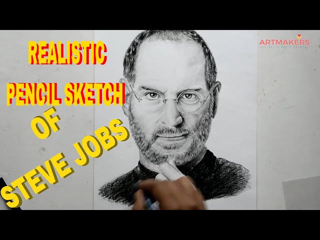 Portrait of Steve Jobs by Ashishojha on Stars Portraits