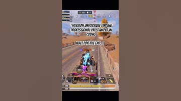 "Mission Impossible Finding Professional Pro Camper IN CODM | BR. #shorts #codm #codmobile #memes