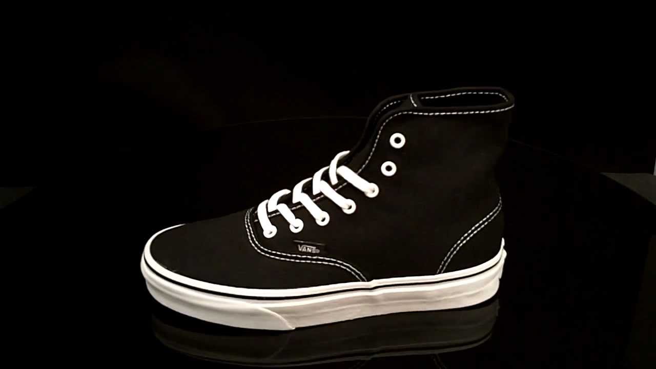 vans authentic hi black cheap online