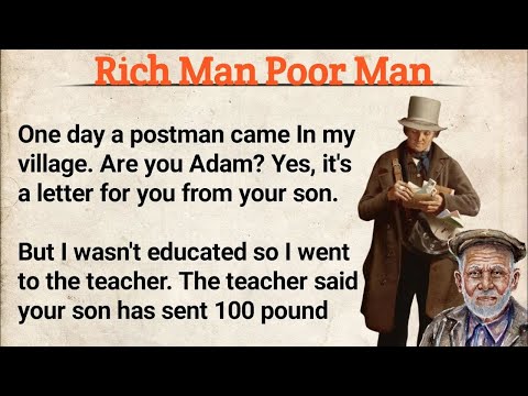 Learn English Through Story Level 3🔥| Rich Man Poor Man | English Story | English Listening Practi