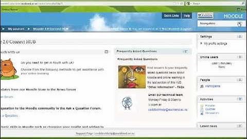 Moodle 2 docking blocks