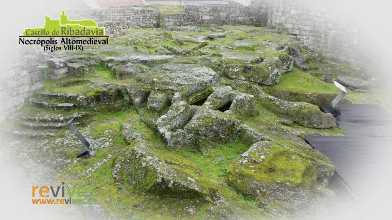 Castillo de Ribadavia: Tumbas antropomorfas.