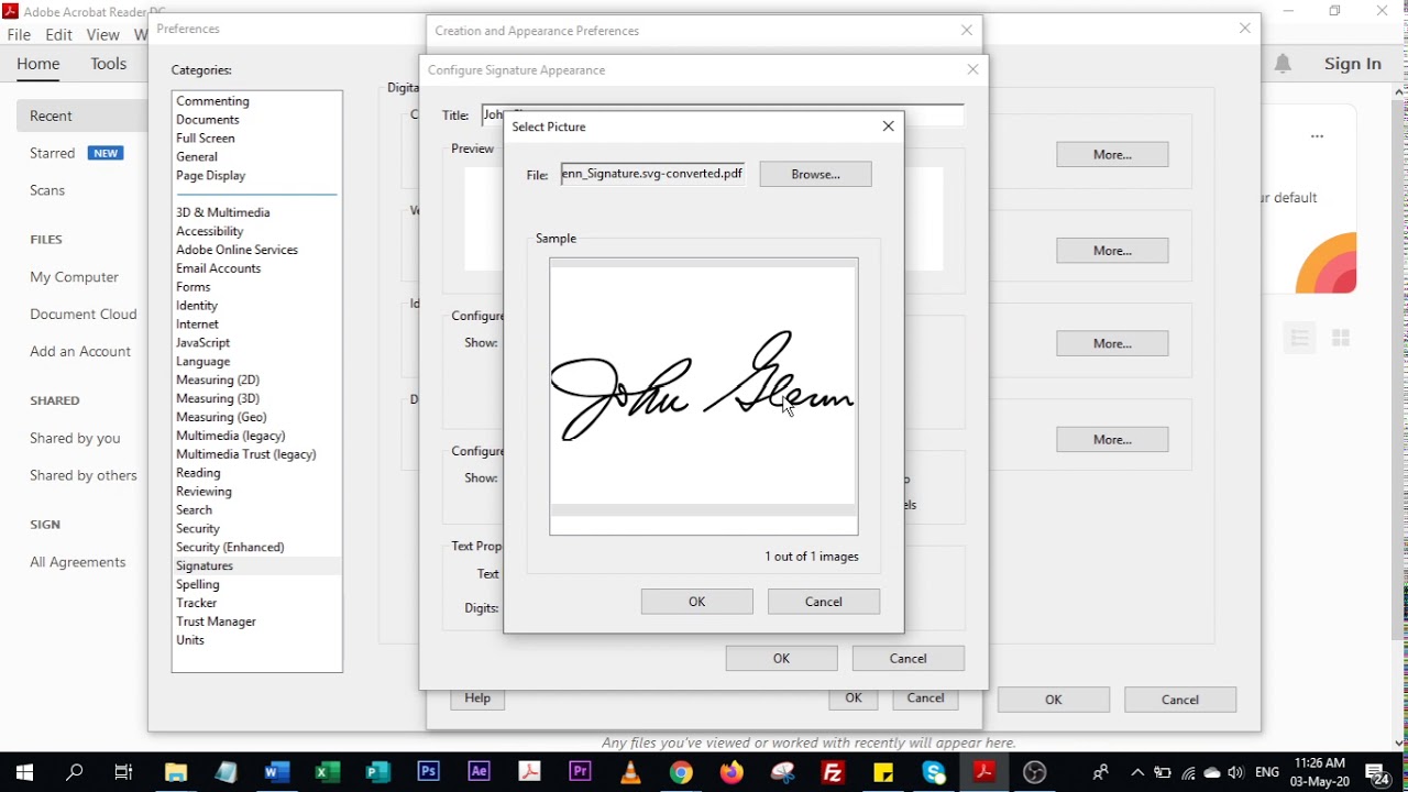 how to create a signature for a pdf