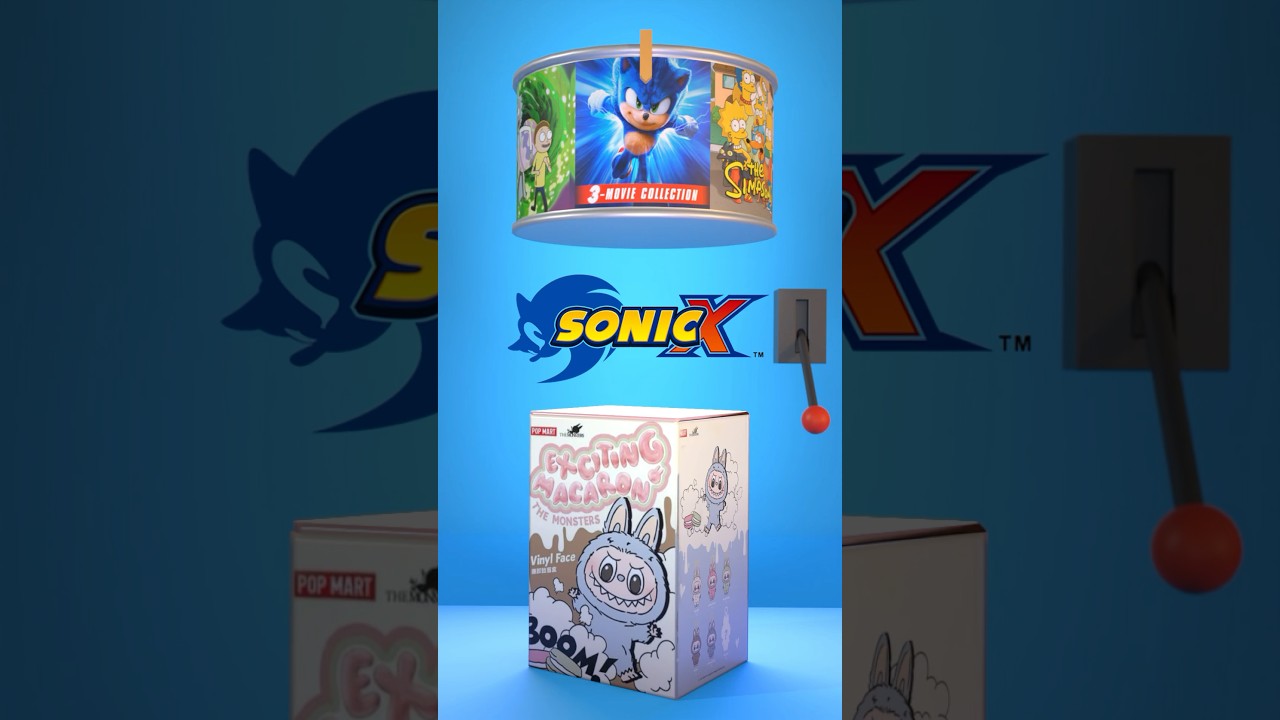 Labubu collaboration with… sonic! Who is next? Labubu 3D animation. 