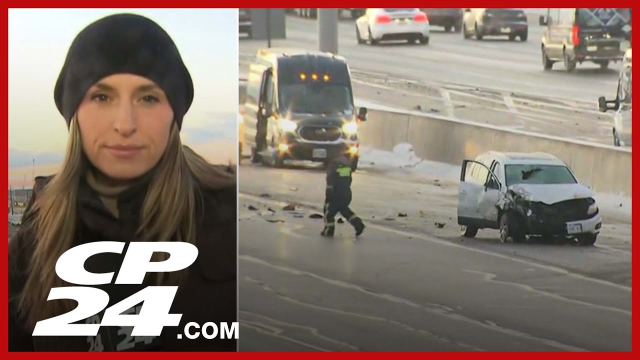 Northbound 410 closed after multi-vehicle collision leaves five injured