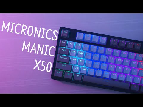 Micronics MANIC X50 Gaming Keyboard Unboxing & Typing Sounds (Jixian 4.0 Optical Switches)