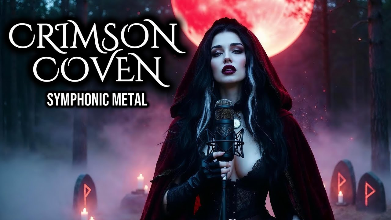Coven of the Crimson Moon | Symphonic Metal with Lyrics | Epic Witch Metal | NovaSymph