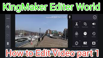 Video Editing using Kinemaster App| how to edit video part 2 | marina cooking kingMaker Editer World