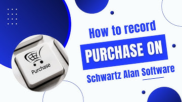 How to record purchases on Schwartz Alan EffiBiz Software