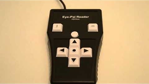 How to use Eye-Pal Reader with keypad