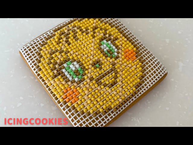 アイシングクッキー♡ニードルポイントでメロンパンナちゃん作ります